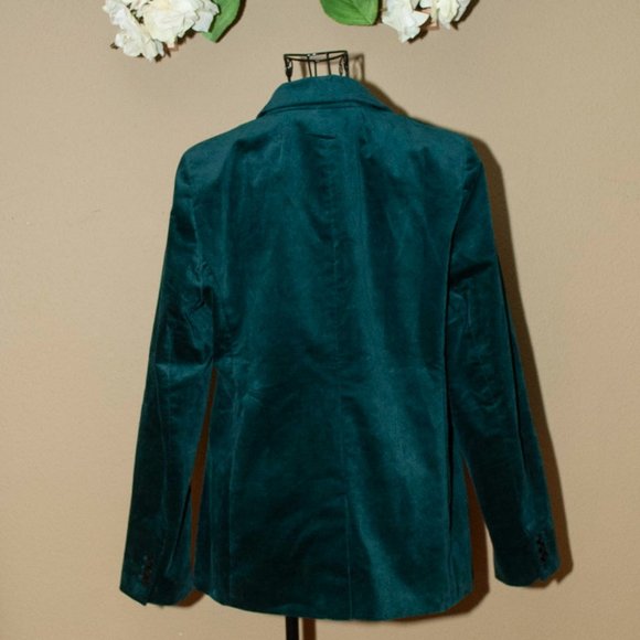 NWT J. Crew Velveteen Blazer in Old Forest size 6 - Picture 7 of 9